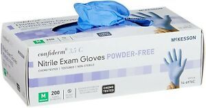 McKesson Confiderm 3.5C Exam Glove Powder Free MEDIUM 14-6976C 100+ ct