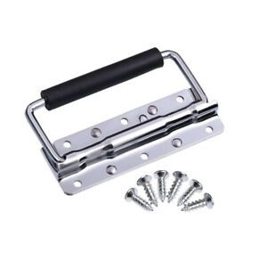 Spring Loaded Surface Mount Handle with Rubber Grip Stainless Steel 5&#039;&#039;*3&#039;&#039;
