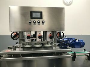 CP-200A Inline Capper with 2 Belts No Cap Feeder