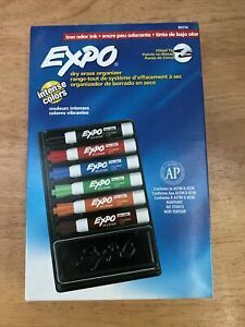 EXPO Dry Erase Marker &amp; Organizer Kit Chisel Tip Assorted 6/Set 80556