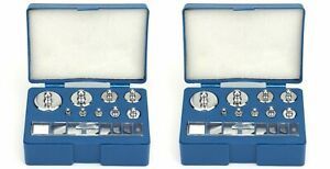 2 SETS of Precision Calibration Grams Weight Sets 17 Steel Pieces 10mg - 100g