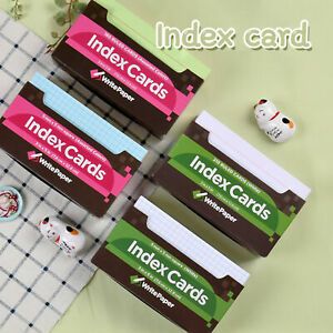 1 Set Index Cards Multifunctional Eye-catching Portable Good for Office