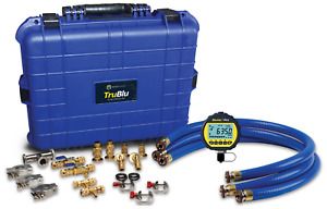 ACCUTOOLS TruBlu Professional Kit Vacuum Hoses with BluVac+ Pro Vacuum Gauge