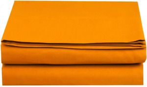 Premium Hotel Quality 1-Piece Flat Sheet, Luxury and California King, Orange