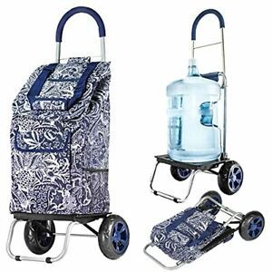 dbest products Trolley Dolly Shopping Grocery Foldable Cart, Versailles