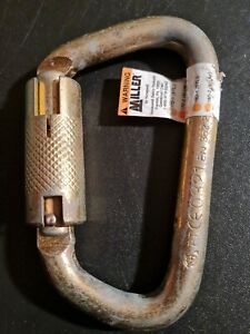 Honeywell 17D-1/ Miller Steel Twist-Lock Carabiner, 4-5/8&#034;, Gold