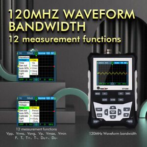 ET120M Colorful Oscilloscope 120MHz Bandwidth With Backlight Square Wave Output