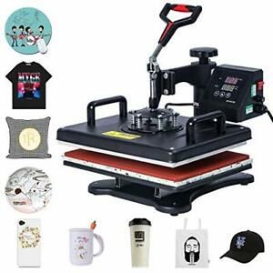 5 in 1 Heat Press Machine, 12 X 15 Inch Digital Multifunctional Sublimation