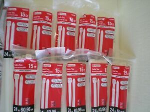 (150) utilitech Cable ties 24&#034; Long 175 lb. Loop Tensile Strength Natural