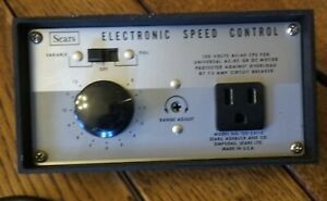 120 VOLT SEARS Speed Control Switch 120.25110 VERY NICE TESTED GREAT