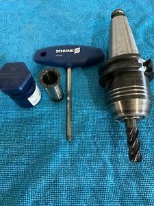 Schunk Cat 40 hydraulic tool holder with 2 collets