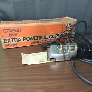 STEWART OSTER CLIPMASTER MODEL 510A HEAD CLIPPERS SHEARS LIVESTOCK HORSE