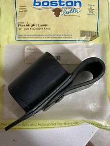 BOSTON LEATHER DUTY BELT FLASHLIGHT LOOP FOR D CELL FLASHLIGHTS MAGLIGHT 5550-1