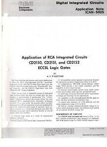 RCA Digital Integrated Circuits Application Note ICAN-5025