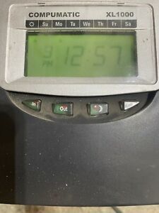 compumatic xl1000 Time Card Machine Used Working Condition