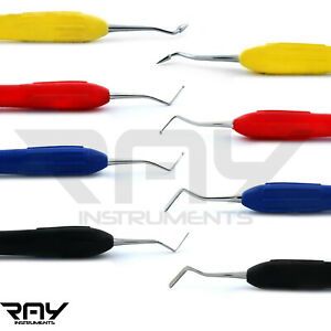 Dental Composite Tooth Filling Instruments SILICONE HANDLE Pluggers Restoration