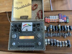 Vintage Heathkit Dynamic Model TC2 Vacuum TubeTester w/45 tubes &amp; Manual