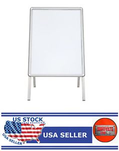 A1 Aluminum 32mm Single-sided A-frame Poster Stand Silver - GT