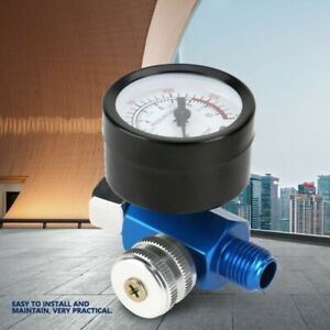 Air Pressure Regulator Paint SprayGun Pressure Gauge With Control Valve Parts