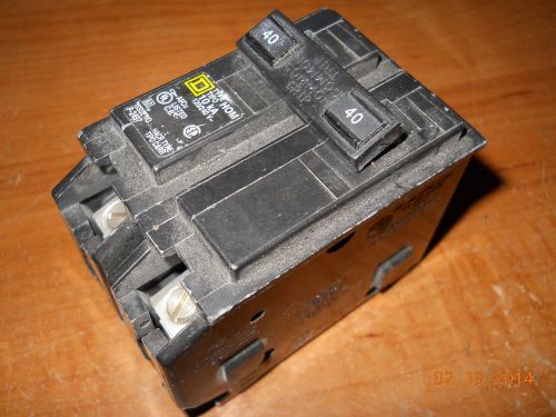 square d 2 pole 40a circuit breaker 240/120v  hom stab-in