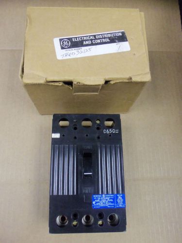 New ge general electric thqd thqd32125 3 pole 125 amp 240v circuit breaker for sale