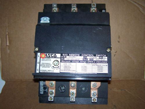 ASCO 920 series Remote control switch, new old stock