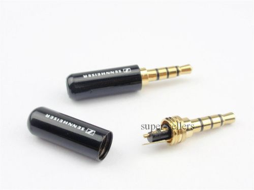 Black 3.5mm 4 Pole Male Repair Earphones Jack Plug Connector Audio Soldering