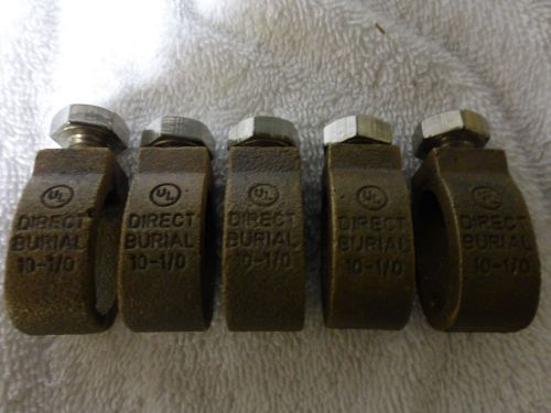 HEAVY DUTY GROUND ROD CLAMPS 5/8&#034; DIRECT BURIAL