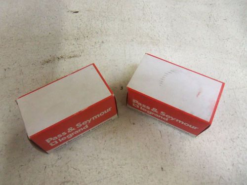 LOT OF 2  PASS &amp; SEYMOUR 3860 DRYER RECEPTACLE *NEW IN A BOX*