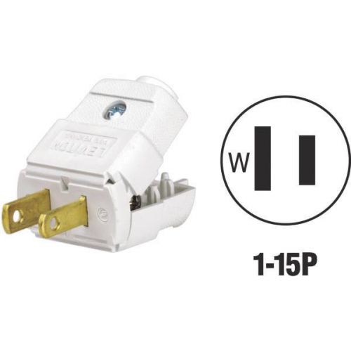 Leviton 016001010WP Cord Plug-WHT CORD PLUG