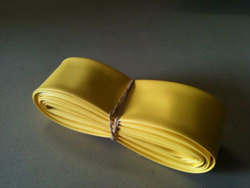 1&#034; id / 25mm thermosleeve yellow polyolefin 2:1 heat shrink tubing - 50&#039; section for sale