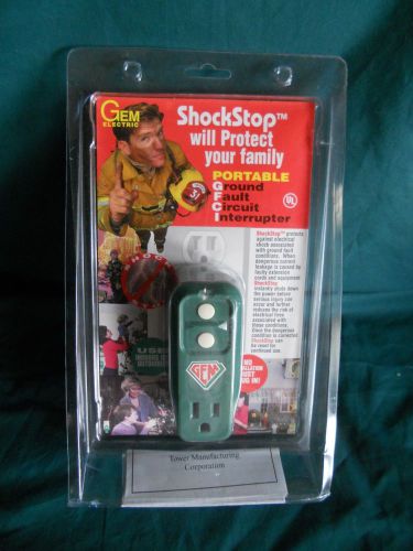 NEW GEM ELECTRICAL SHOCK STOPPER PORTABLE GROUND FAULT CIRCUIT INTERRUPTER