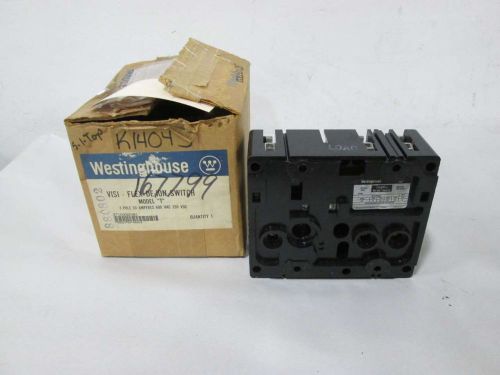 NEW WESTINGHOUSE 371D392G01 T VISI-FLEX DE-ION 30A 3P DISCONNECT SWITCH D381115