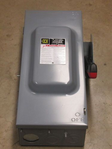 Square d h363n ser. f05 100a 100 a amp 600 vdc fusible safety disconnect switch for sale