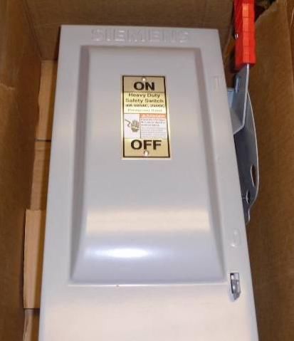 Siemens hf361n heavy duty safety switch positive step, 3p  30a 600v0250vdc for sale