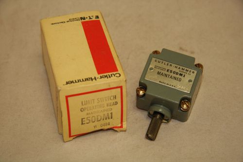 Cutler Hammer E50DM1 Limit Switch Operating Head Maintained Eaton New E50