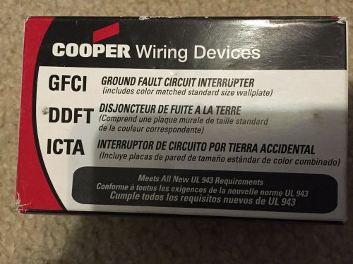 Cooper vgf15w gfci duplex receptacle white for sale