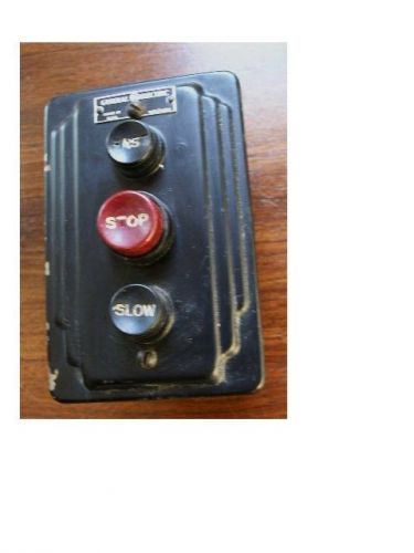 Art deco era &amp; design ge general electric fast-slow-off push buttons switch for sale