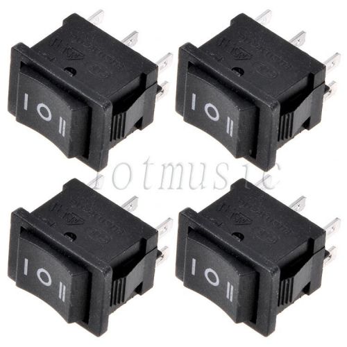 4* 6-Pin DPDT ON-OFF-ON 3-Position Snap in Boat Rocker Switch
