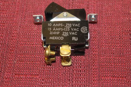 Rocker toggle switch 10a-250vac  15a- 125vac  3/4hp new for sale