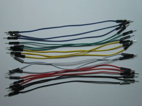 504 pcs jumper wire male to male 1 pin pitch 2.54mm 6 colors 15cm(6&#034;) for sale