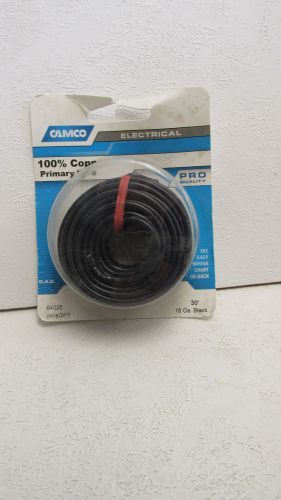 CAMCO 64026 100% COPPER 16 GAUGE PRIMARY WIRE 30&#039; BLACK - PRO QUALITY