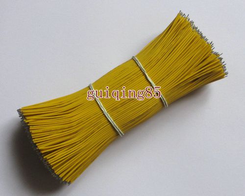 100pcs yellow color cord ul-1007 26awg wire 150mm / 6&#034; cable 15cm conductor for sale