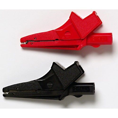 Pomona 6041b alligator clip, extra large for dmm and banana plug cords, 2 pcs. for sale