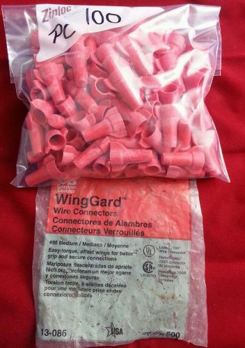 GB WINGGARD WIRE CONNECTORES 13-086 RED WIRE NUT 100.pc