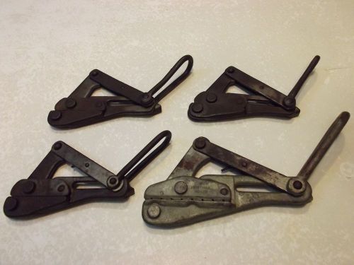 Klein 1613-30 and 1611-20 Cable Wire Pullers Lot of 4