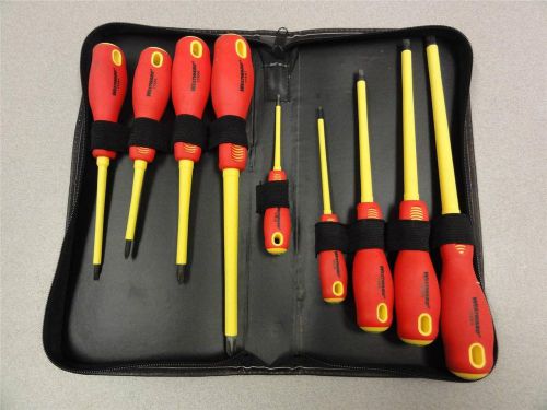 Westward Insulated Scredriver Set, 1000V, Phillips, Slotted, 1YX series, Voltage