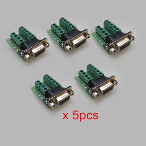 5x DB9-G2 DB9 Nut Connector 9Pin female Adapter Trustworthy RS232 to Terminal