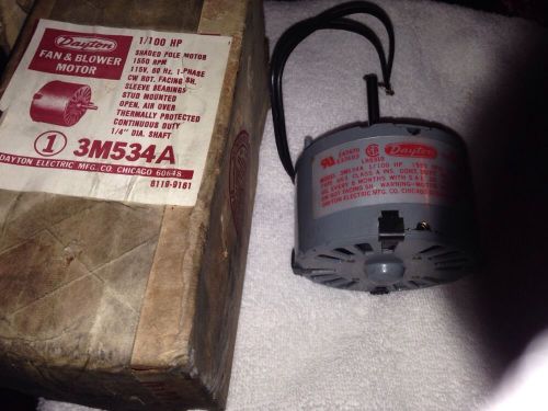 Dayton 3m534a fan and blower motor for sale