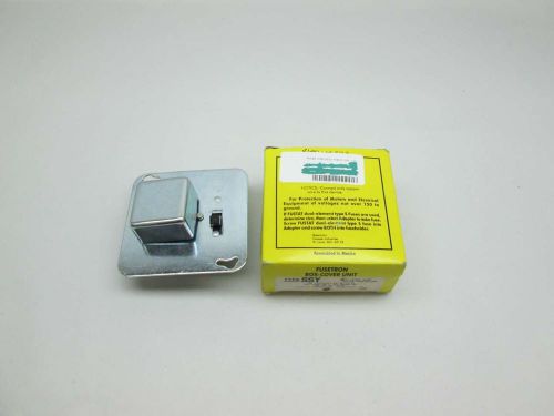 NEW COOPER BUSSMANN SSY FUSETRON BOX-COVER UNIT FOR PLUG  FUSE HOLDER D386139